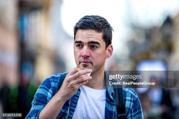 it's the season of sneezes - men in queues stock pictures, royalty-free photos & images