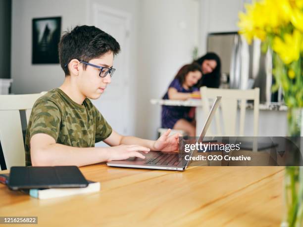 Middle School Student Laptop Home Photos and Premium High Res Pictures ...