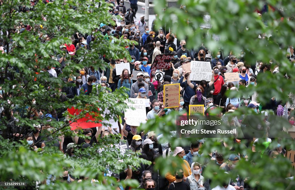 Activists and protesters angry over allegations of police involvement in the death of 29-year-old Regis Korchinski-Paquet, who fell from the 24th-floor balcony of a High Park apartment building on Wednesday, have a protest and march to Police Headquarters