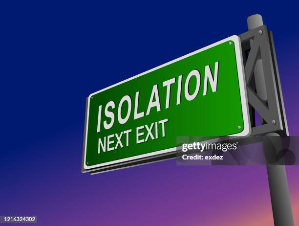 ilustraciones, imágenes clip art, dibujos animados e iconos de stock de señal de carretera de la zona de aislamiento corona - stop sign pole