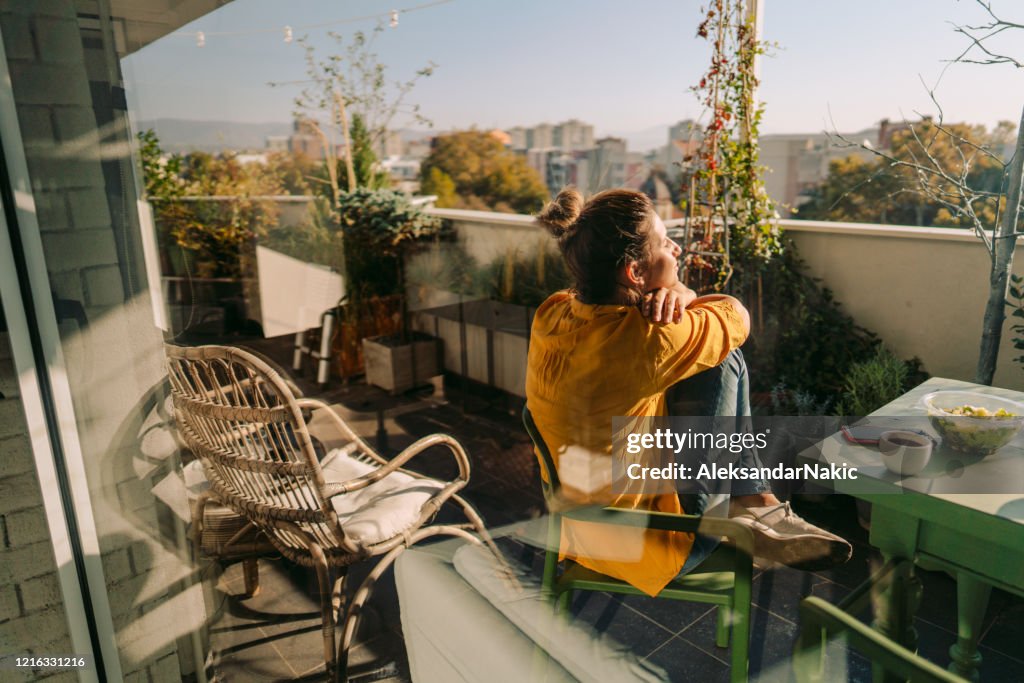 Genieten van de lente op mijn balkon