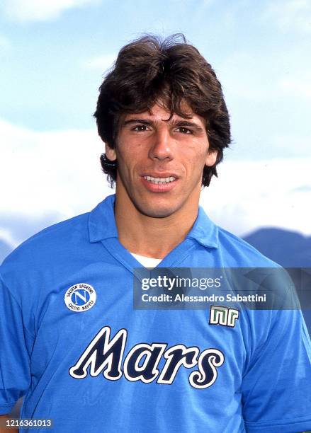 Gianfranco Zola of SSC Napoli looks on, during the Seria A Italy.