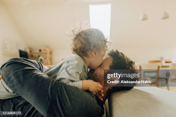 morning in our home - father's day stock pictures, royalty-free photos & images