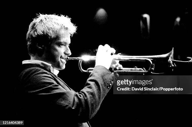 American trumpeter Chris Botti performs live on stage at Ronnie Scott's Jazz Club in Soho, London on 28th June 2006.