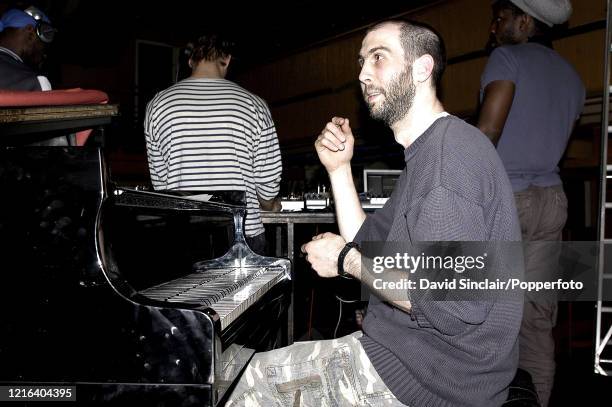 English jazz musician and pianist Matthew Bourne performs live on stage at the Jazz Cafe in Camden, London on 19th April 2004.