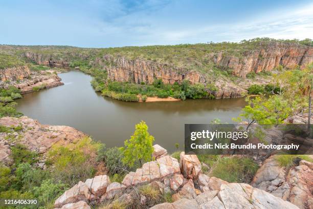 katherine gorge, nitmiluk national park, northern territory, australia. - escarpment stock pictures, royalty-free photos & images