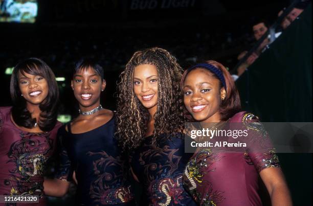 Destiny's Child performs at halftime of the New York Giants v New York Jets game on August 20 at Giants Stadium in East Rutherford, New Jersey. .