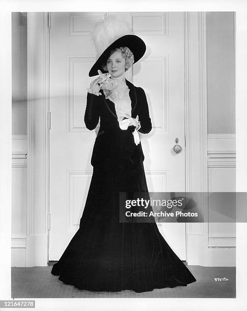 Virginia Bruce on set for the film 'The Great Ziegfeld', 1936.