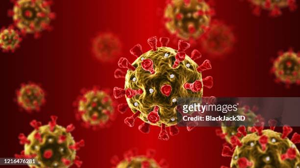 covid-19 gelb - corona virus stock-fotos und bilder