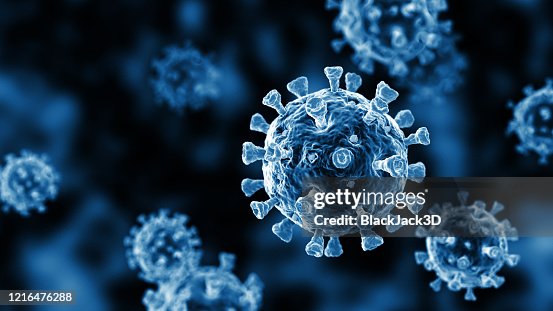 CoronaVirus Mono Blue CoronaVirus Mono Blue