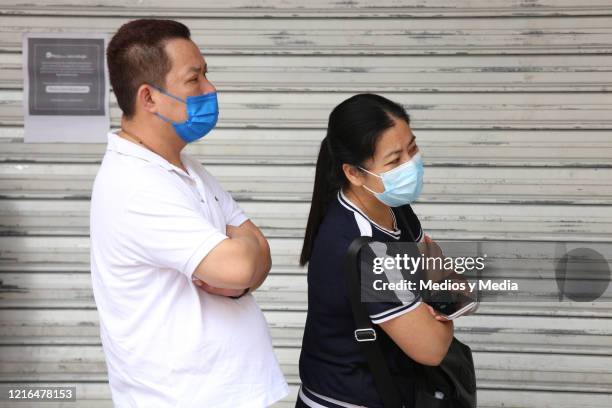 Owners observe the closure of the facilities of the Plaza de la Tecnología de Monterrey, to prevent the spread of the Coronavirus., on April 2, 2020...