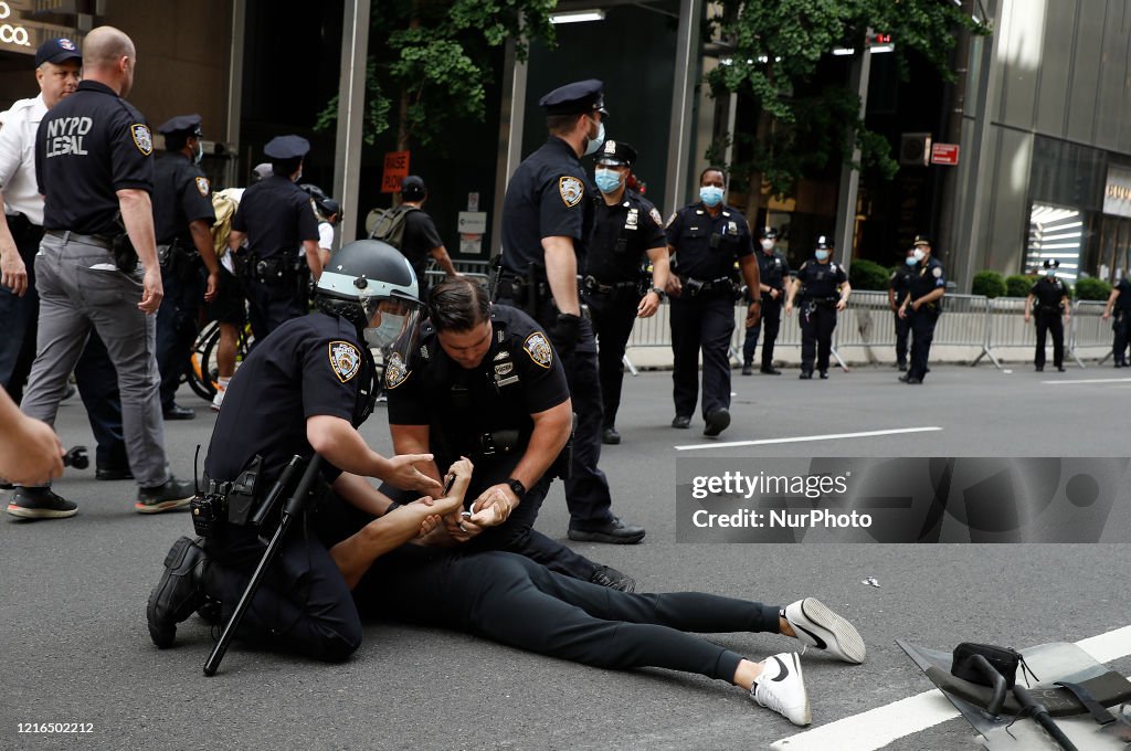Protesters Rally In New York City Against The Police Killing Of A Minneapolis Minnesota Man George Floyd