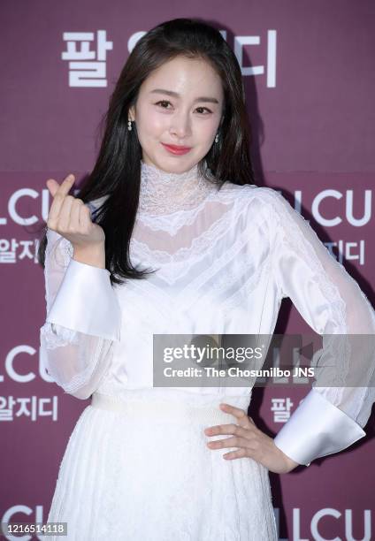 Kim Tae-Hee attends Cellcure Collection Launching Event at Gangnam Celltrion Skincure Flagship Store on November 29, 2019 in Seoul, South Korea