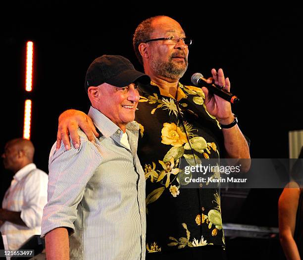 Ronald Perelman and Dick Parsons attend 2011 Apollo in the Hamptons at Private Residence on August 20, 2011 in East Hampton, New York.