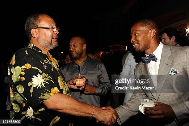 Dick Parsons and Jamie Foxx attend 2011 Apollo in the Hamptons at Private Residence on August 20, 2011 in East Hampton, New York.