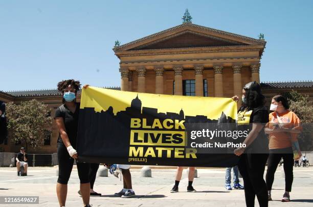 Black Lives Matter, Philly Real Justice and thousands of Philadelphians rallied on the steps of the Philadelphia Art Museum before defending on...