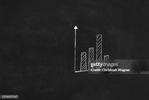 kreide tafel - diagramm - diagramm stock pictures, royalty-free photos & images