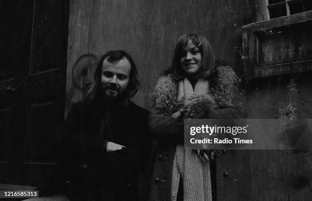 Radio disc jockey's Annie Nightingale and John Peel, January 4th 1971.