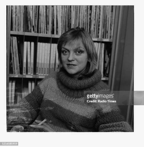 Radio disc jockey Annie Nightingale, November 29th 1979.
