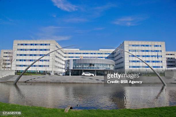 April 2: Maastricht UMC hospital seen amid the coronavirus outbreak on April 2, 2020 in Maastricht, Netherlands.