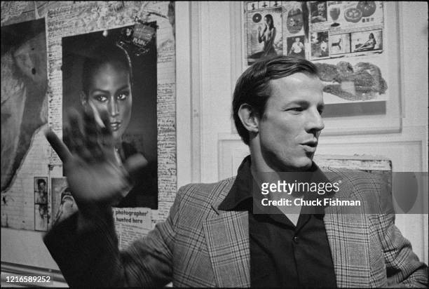 American photographer Peter Beard attends the opening of an exhibition of his works at the International Center of Photography, New York, New York,...