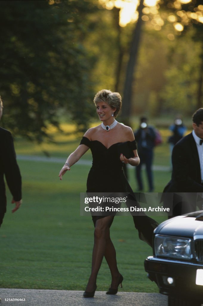 Diana Attends Vanity Fair Party At The Serpentine Gallery