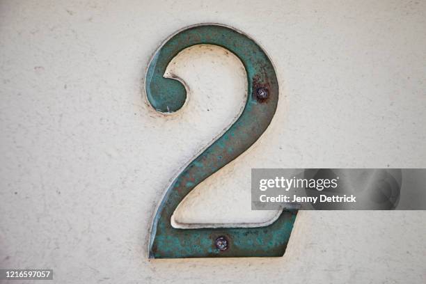 street number - house number 2 stock pictures, royalty-free photos & images