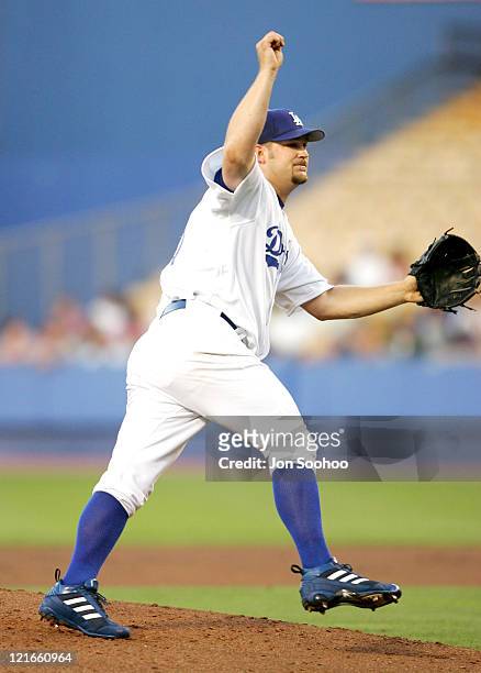 Los Angeles Dodgers newest starting pitcher Brad Penny against Pittsburgh Pirates at Dodger Stadium in Los Angeles, California on August 3, 2004. The...