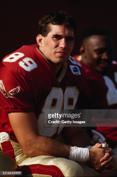 Mark Chmura, Tight End for the Boston College Eagles during the NCAA Big East Conference college football game against the University of West...