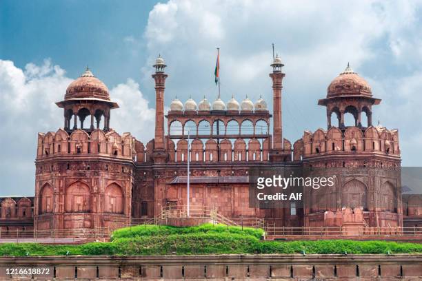 red fort of delhi, india - red fort ストックフォトと画像