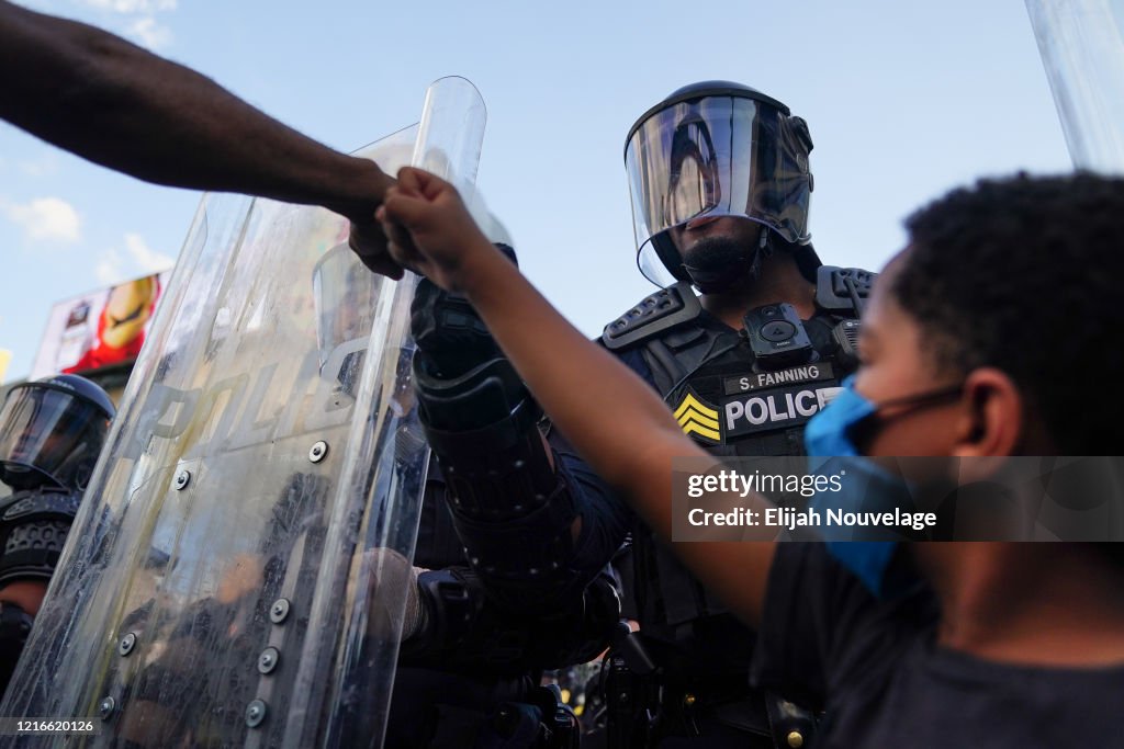 Atlanta Protest Held In Response To Police Custody Death Of Minneapolis Man George Floyd