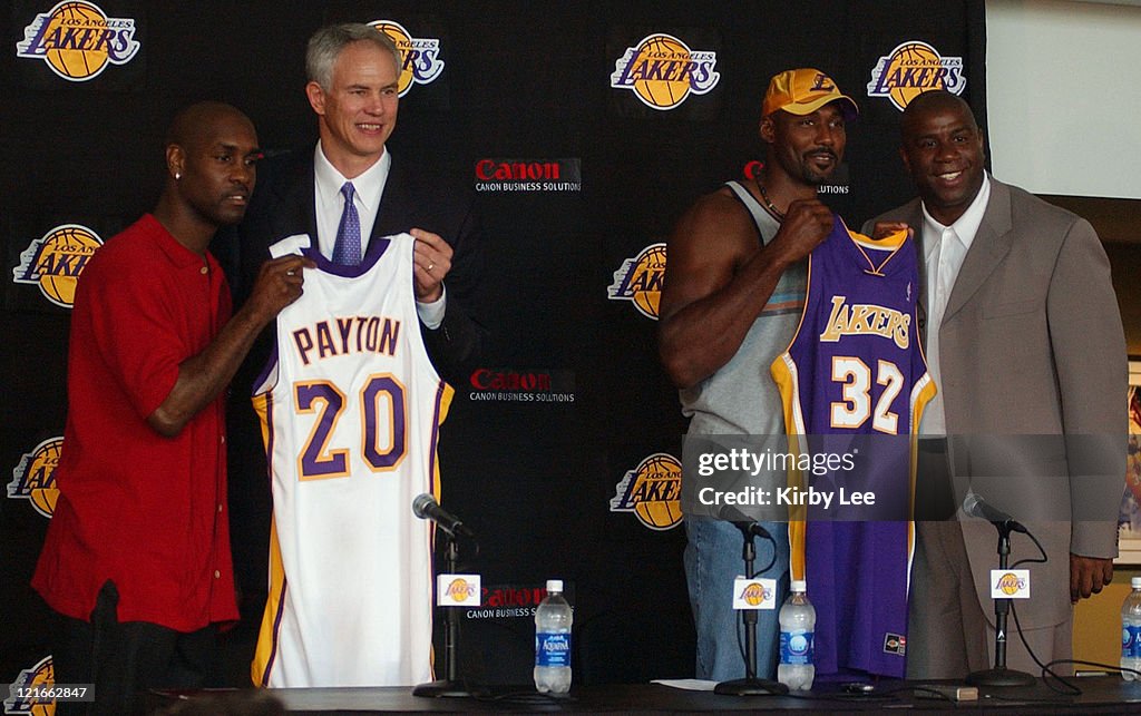 Lakers Announce Signing of Karl Malone and Gary Payton July 17, 2003