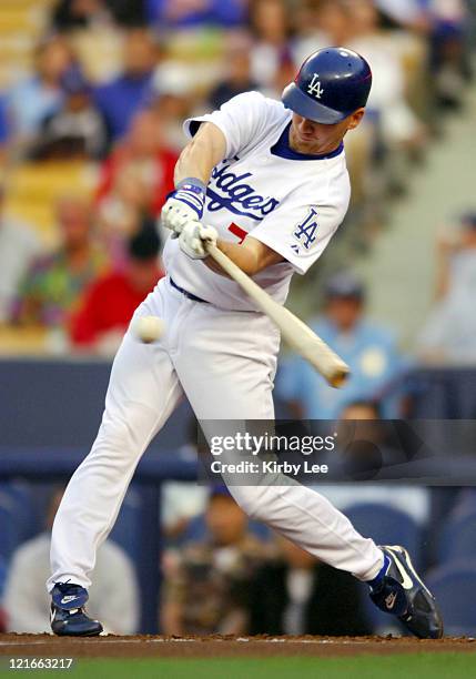 Drew of the Los Angeles Dodgers bats during 2-1 loss in 10 innings to the Chicago Cubs at Dodger Stadium in Los Angeles, Calif. On Tuesday, May 31,...