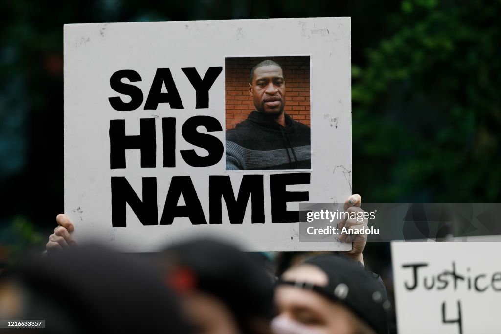 Protest in Portland over the death of George Floyd