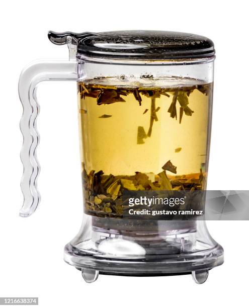 jar of tea - dried tea leaves ストックフォトと画像