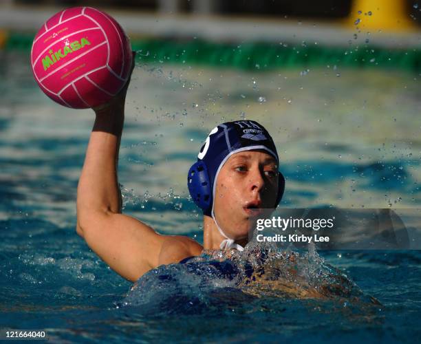 Francesca Biancardi of Italy during 14-12 loss to Canada in the International Holiday Cup at the USA Water Polo National Training Center in Los...