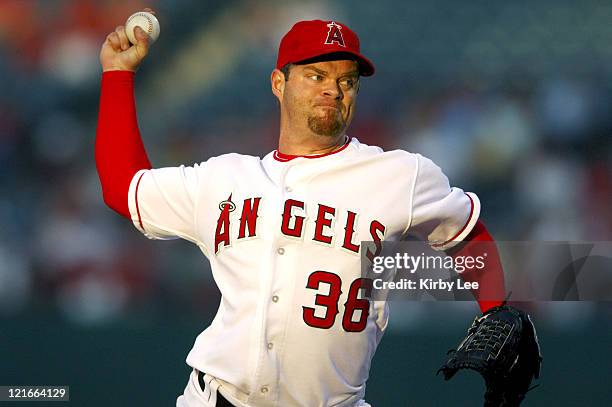 Los Angeles Angels of Anaheim starter Paul Byrd pitched six innings to pick up an 11-1 win over the Washington Nationals at Angel Stadium in Anaheim,...