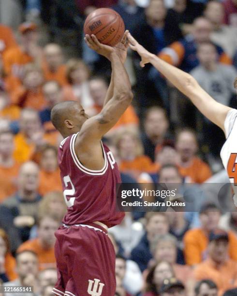 Moye gets his shot tipped by James Augustine at the end of the second half of Illinois' 71-59 win.