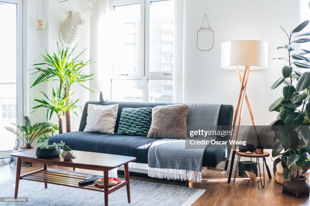 A modern, stylish and bright living room