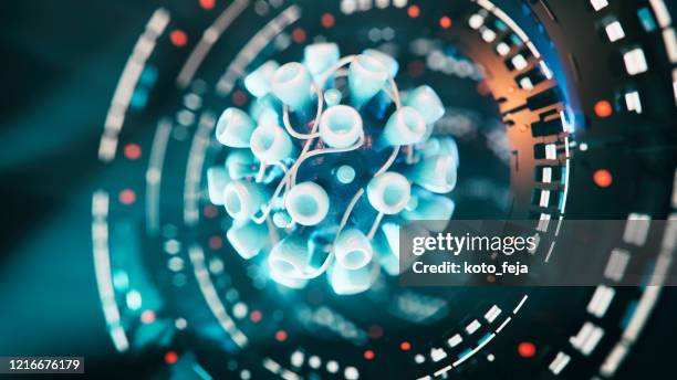 abs virus covid-19 - nanotecnología fotografías e imágenes de stock