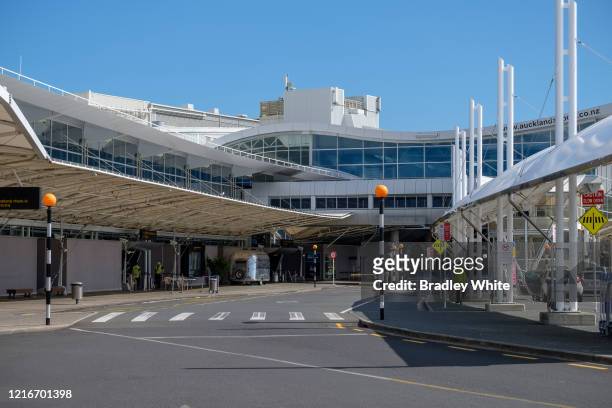 Auckland International Airport during lockdown on April 04, 2020 in Auckland, New Zealand. Air New Zealand is operating a number of special charter...