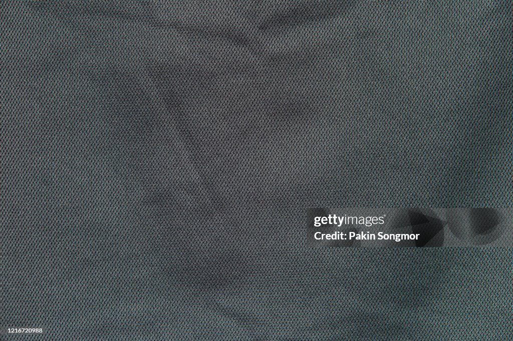 Black fabric cloth texture background.