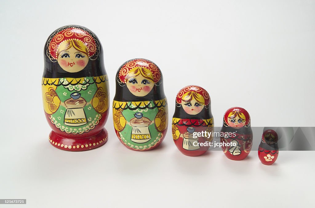 Russian Nesting Matroschka-Puppen