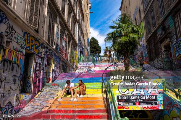julien in marseille course - marseille stock pictures, royalty-free photos & images