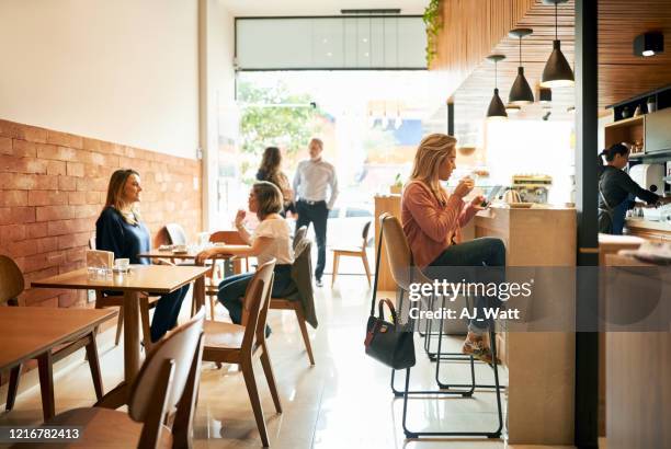 a cafe is the best place to relax - crowded cafe stock pictures, royalty-free photos & images