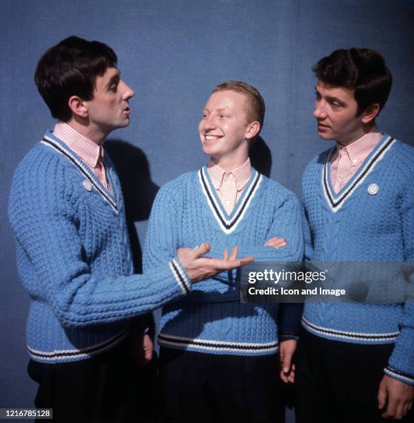 Don Paul, Ronnie Wells and Gordon Mills , collectively making up the British pop group The Viscounts, in London, England, October 1963.