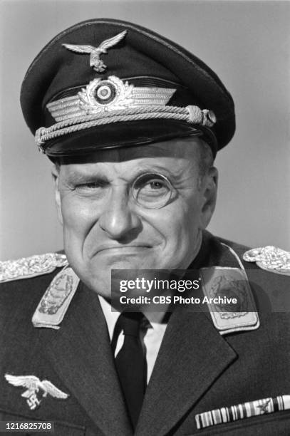 Werner Klemperer stars as Colonel Wilhelm Klink in the CBS television series "Hogan's Heroes."