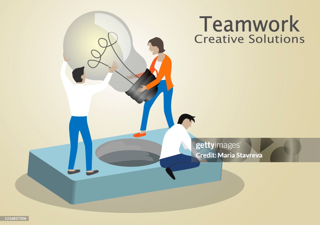 Creativity Communication Teamwork Teamwork Or Effective And Efficient Collective Workcreative Solutions ...