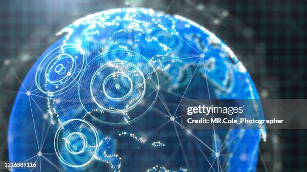 3d rendering futuristic global communication concept,technology network data connection and wireless technology,network marketing and cyber security - www stock pictures, royalty-free photos & images