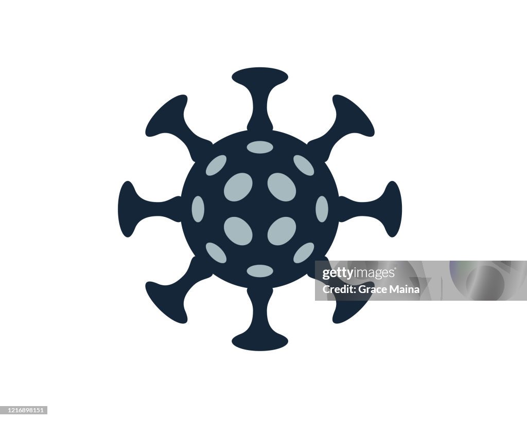 Gevaarlijk besmettelijk virus pictogram symbool voor pandemie en gevaarlijke besmettelijke ziekten Vector Illustratie
